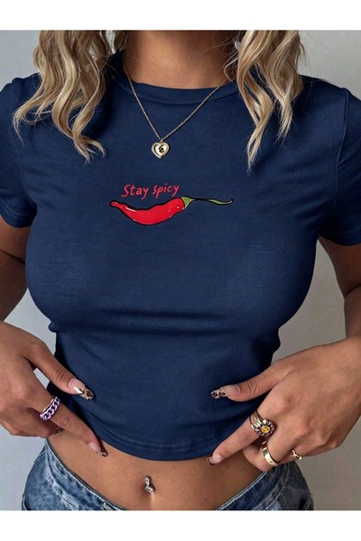 Toum Kemer Boy Retro Stay Spicy Crop Blouse