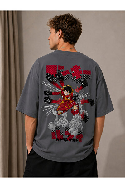 Nulivez One Piece Luffy Oversize Unisex T-Shirt |   Anime Printed Streetwear ...