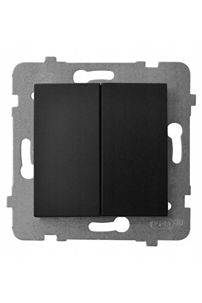OSPEL AS Cârlig de desprindere cu două grupuri, negru metalic LP-2g/m/33