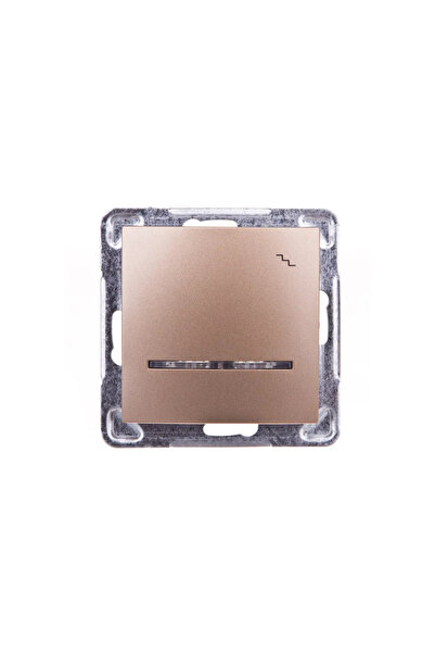 OSPEL Conector scară Impresie cu iluminare aurie metalică (ŁP-3YS/M/28)