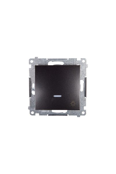 Kontakt-Simon Buton iluminat antracit - DS1L.01/48