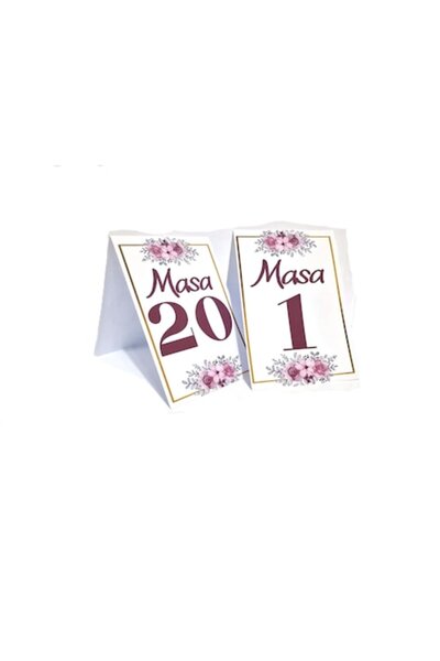 OEM Set de numere de masă M16, Carton, Multicolor, 20 buc.