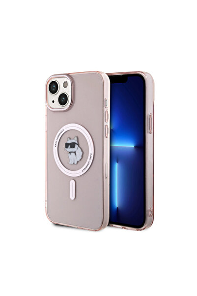 Karl Lagerfeld Choupette MagSafe Πλαστική Ροζ Θήκη Πλάτης (iPhone 15 Plus) - ...