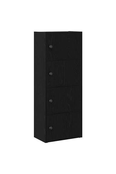 vidaxl Bibliotecă Stejar negru 40x24x102 cm Lemn prelucrat
