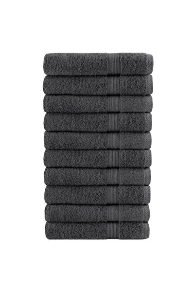 vidaxl Prosoape de saună, SOLUND 10 bucăți antracit 80 x 200 cm 600 gsm