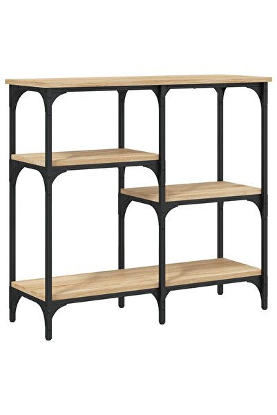 vidaxl Masă consolă din stejar Sonoma, 80x29x75 cm, lemn stratificat