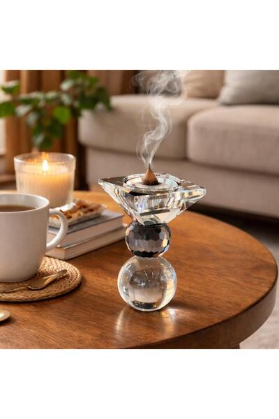 Lavera مبخرة كريستال - بتصميم عملي لتعطير المنزل - أسود