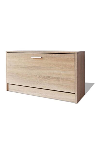 vidaxl Bancă pentru depozitarea încălțămintei, 80 x 24 x 45 cm, culoare stejar