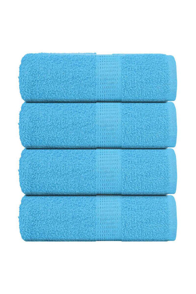 vidaxl Prosoape de baie, FROGN, 4 bucăți, turcoaz, 30 x 30 cm, 360 g/m²