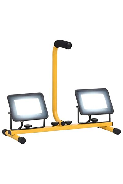 vidaxl Proiector LED cu mâner, 2 x 30 W, alb rece