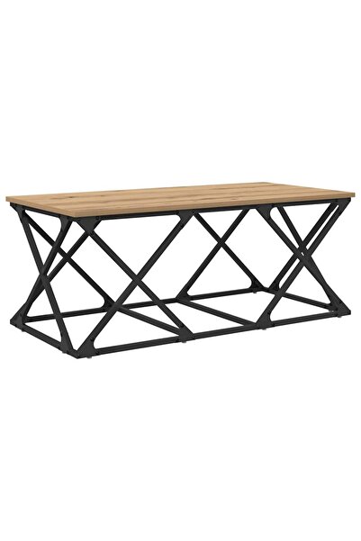 vidaxl Masă de cafea Stejar Artizanal 100 x 49 x 40 cm Lemn compozit