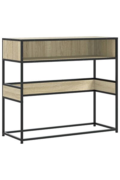 vidaxl Măsuță consolă, stejar sonoma, 90x35x80 cm, lemn prelucrat