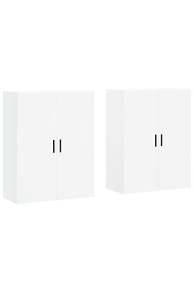 vidaxl Dulapuri suspendate, 2 buc., albe, 69.5 x 34 x 90 cm