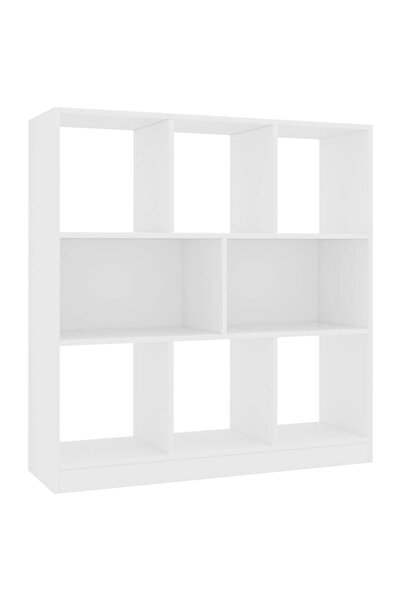 vidaxl Bibliotecă, alb, 97,5x29,5x100 cm, lemn prelucrat