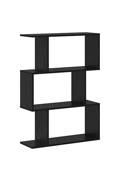 vidaxl Dulap pentru cărți Stejar Negru 70 x 24 x 97 cm Lemn compozit