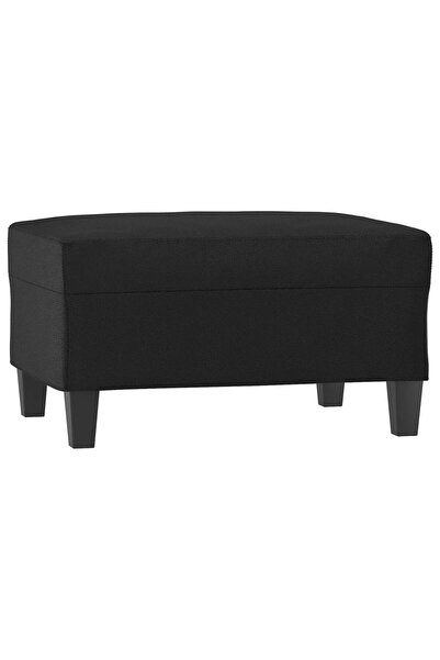 vidaxl Taburet, negru, 70x55x41 cm, piele ecologică