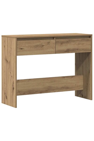 vidaxl Măsuță consolă, stejar artizanal, 100x35x76,5cm, lemn prelucrat
