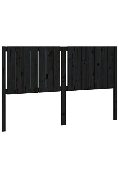 vidaxl Tăblie de pat, negru, 165,5x4x100 cm, lemn masiv de pin