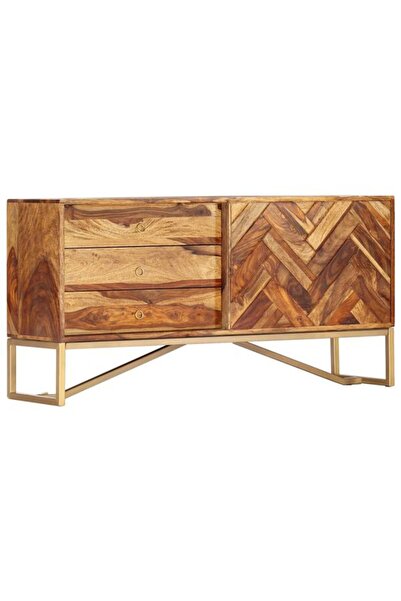 vidaxl Comodă, 118 x 30 x 60 cm, lemn masiv de salcâm
