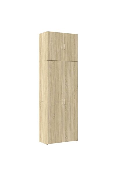 vidaxl Dulap înalt, stejar Sonoma, 80 x 42,5 x 249 cm, lemn prelucrat