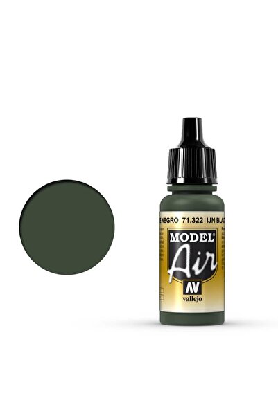Vallejo 17ml Χρώμα Αερομοντελισμού - IJN Μαύρο Πράσινο #   71322