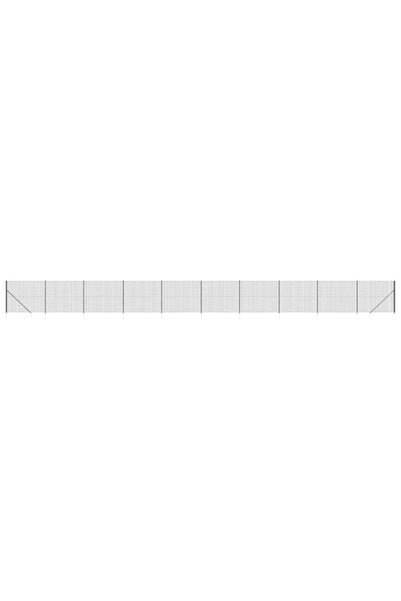 vidaxl Gard din plasă de sârmă cu țăruși de fixare, antracit, 1,4 x 25 m