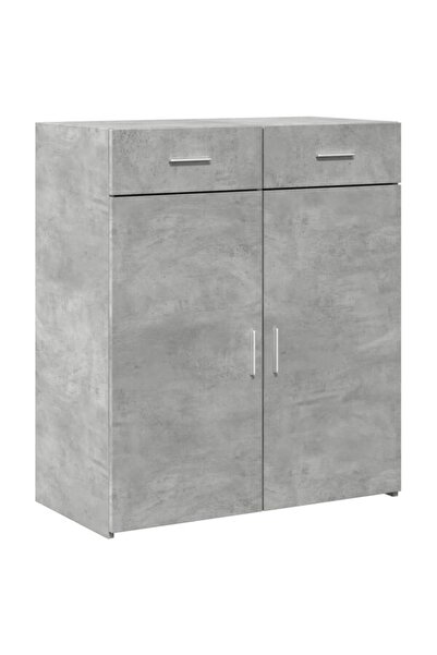 vidaxl Dulap, gri beton, 80 x 42.5 x 93 cm, lemn prelucrat