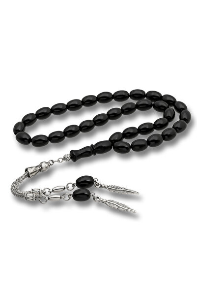 Gumush Metal Tasseled 7.5 X 11 mm Russian Rosary Prayer Beads