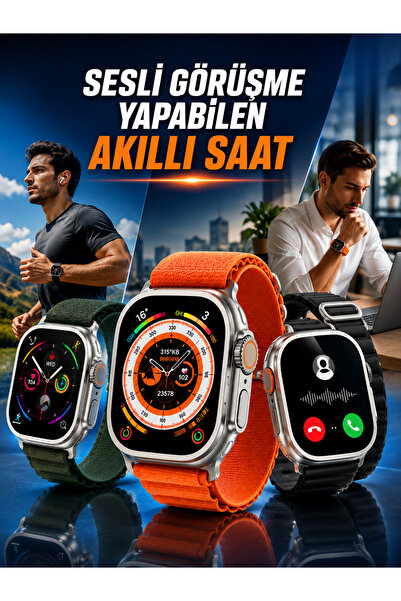 Genel Markalar Yeni Nesil Akıllı Saat Nabız Ölçer Sağlık Ölçer ve Kalori Ölçe...