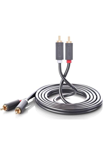 Ugreen Cablu audio UGR457BLK, 2x RCA la 2x RCA, 5m