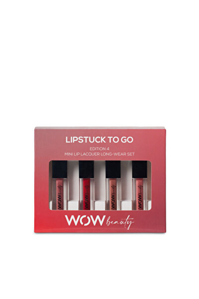 WOW Beauty Lipstuck To Go - 4 Mini Lipstick Kit Makeup Set