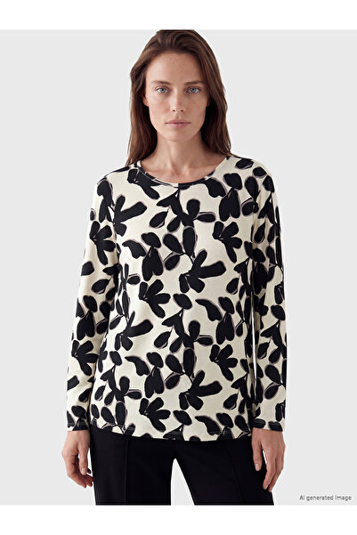 LC Waikiki Peak New Season Crew Neck Patterned Women's T-Shirt