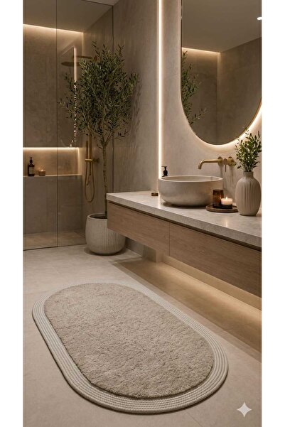 Esperya Home BANYO PASPASI HALISI KAYMAZ TABAN YIKANABİLİR PELUŞ HALI JÜT KEN...