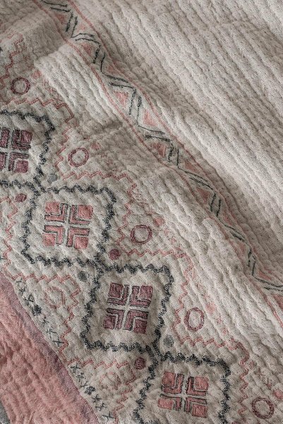 Soley Anatolia |   Set cuvertură de pat dublă din muselină, 100% bumbac, cu 3 straturi