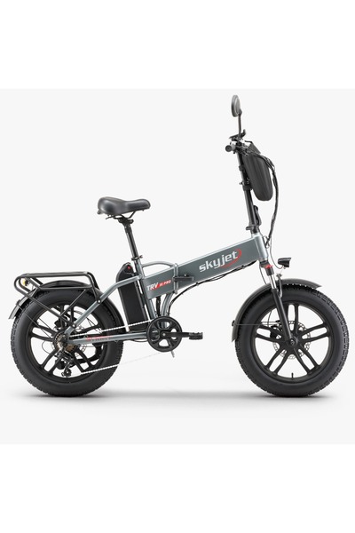 Skyjet TRVIII PRO W ÇİFT BATARYALI 1000W ELEKTRİKLİ BİSİKLET AYNA ÇANTA VE EL...