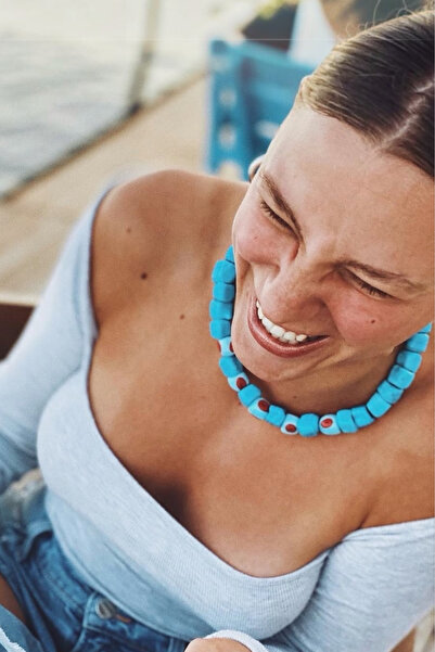 Bo Takı ve Aksesuar Serenay Glass Bead Bodrum Necklace