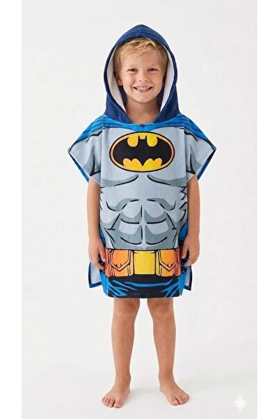 aykidsclup Boy's Character Hooded Poncho Towel-0031-B-