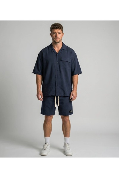 Danger Men's Premium Fabric Modal Shorts Set Navy Blue 2018Dngr