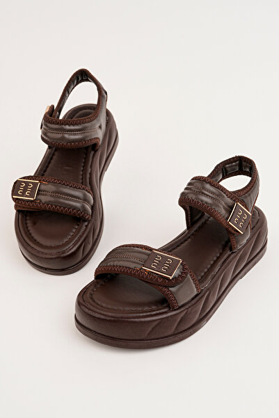 Madam Tarz İkr-2045 Thick Sole Velcro Sandals