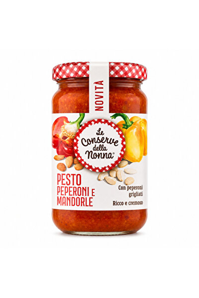 Le Conserve della Nonna Pesto cu ardei si migdale 190g -