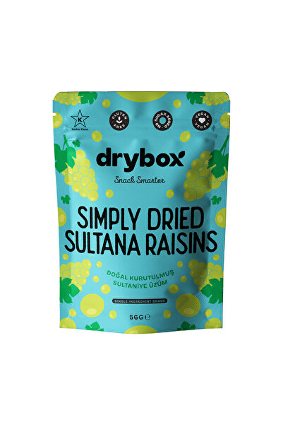 DRYBOX Dried Organic Grapes 56g – No Added Sugar, 100% Natural Soft Healthy F...