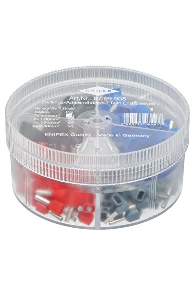 Knipex 97 99 908, Συλλογή με διπλές μύτες ακροχιτωνίων, 200 τεμάχια