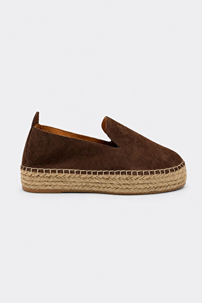 Suren bysrnshoes Zambak Hakiki Deri Kadın Espadril Ayakkabı