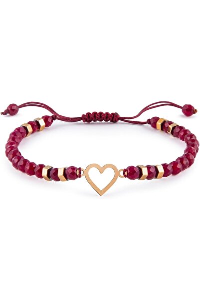 MINZA Valentine Women's Bracelet, 18K Gold, Beaded Bracelet, with Hematite & ...