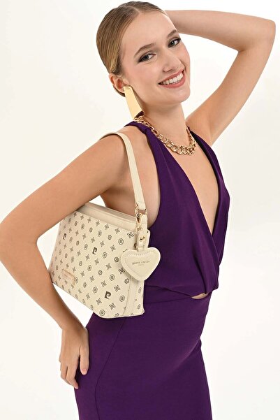 Pierre Cardin حقيبة كتف نسائية بيج 05PC26Y219503