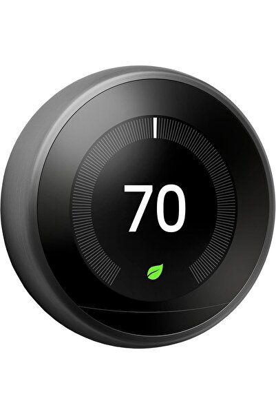 Google Nest Learning Thermostat 3rd Generation, Black - Smart Thermostat - A ...