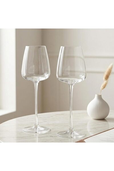 Fissman 2-Piece Wine Glass Set 310mL, Crystal Clear Wine Glass, Ultra Thin, B...