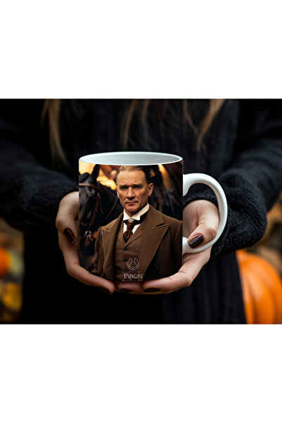 Evion Mustafa Kemal Atatürk Portrayed Special Collection Porcelain Mug