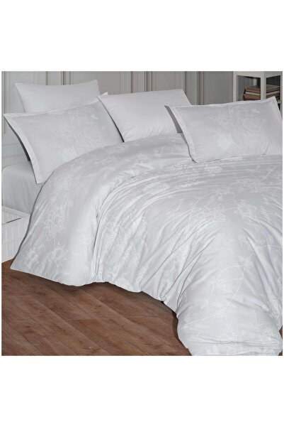 DENİZLİ ÇEYİZ Clasy Single Ranforce Duvet Cover Set Arnor White
