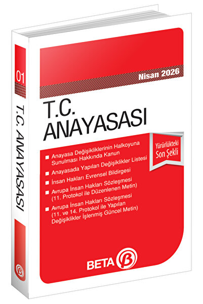 Beta Yayınevi T.c. Anayasası Nisan 2026